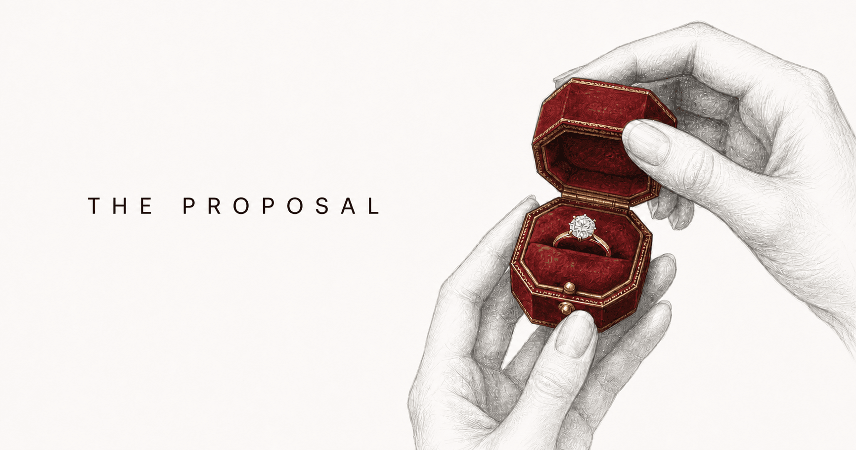 Capa ilustrada do template The Proposal